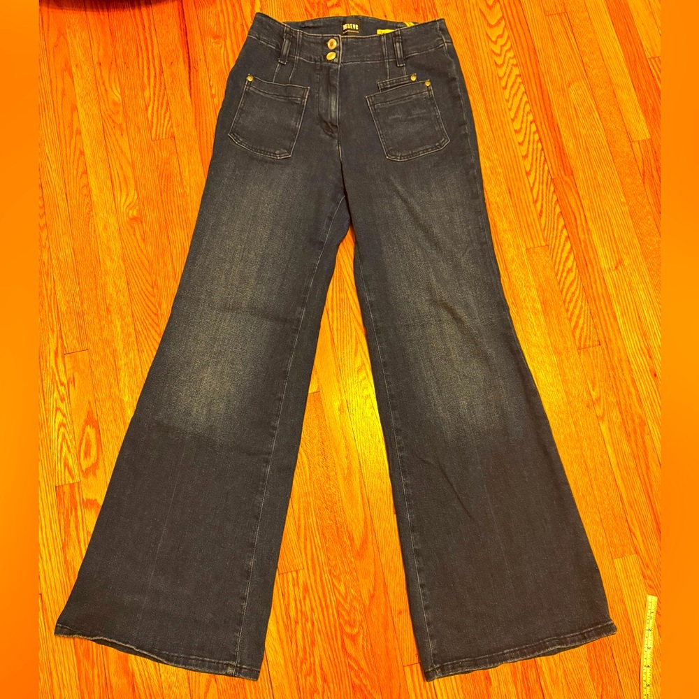 Maeve by Anthropologie high waisted flare leg jeans